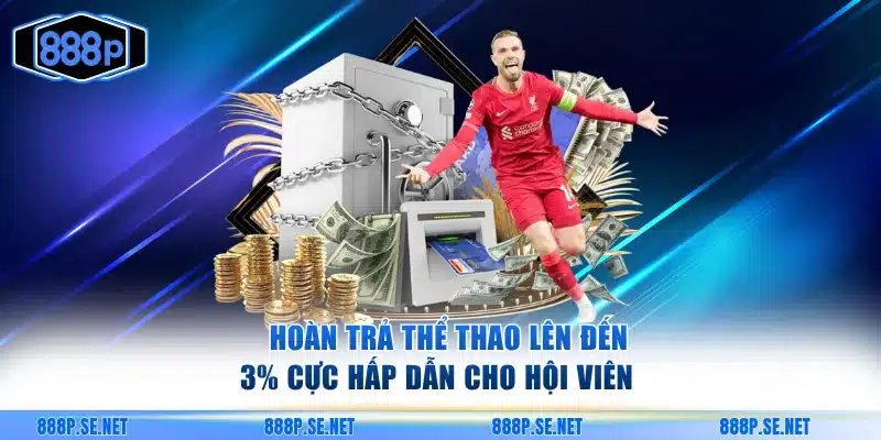 Hoàn trả 3% cực hấp dẫn cho hội viên 